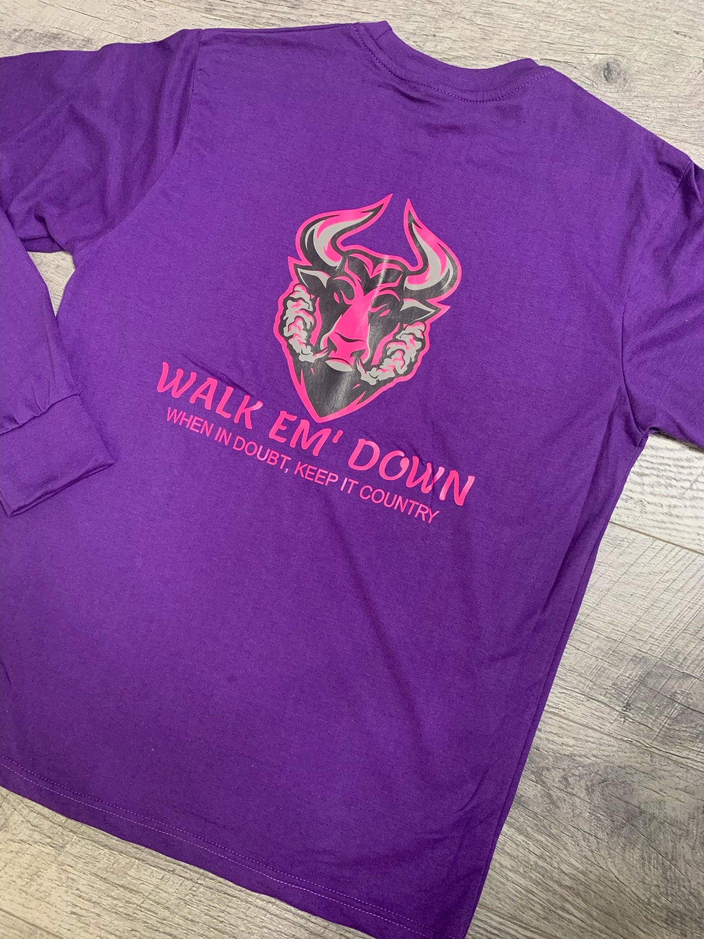 Purple Logo Long Sleeve T-Shirt
