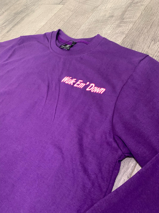 Purple Logo Long Sleeve T-Shirt